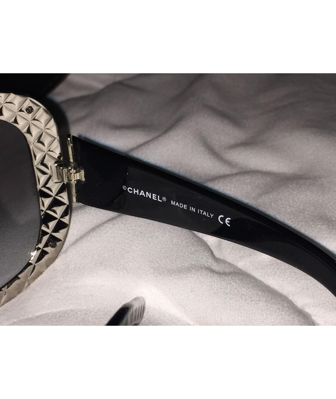 CHANEL Черные пластиковые солнцезащитные очки, фото 7