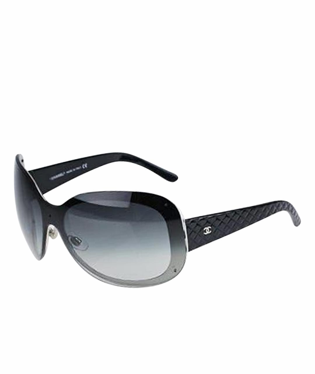 CHANEL Черные пластиковые солнцезащитные очки, фото 1
