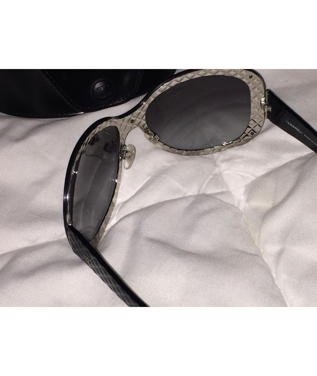 CHANEL Черные пластиковые солнцезащитные очки, фото 5