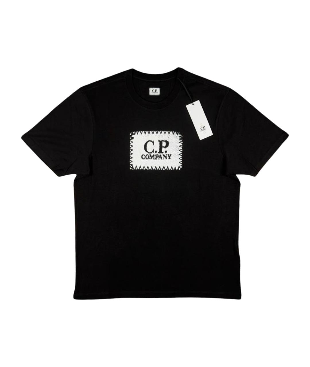 CP COMPANY Черная хлопковая футболка, фото 1