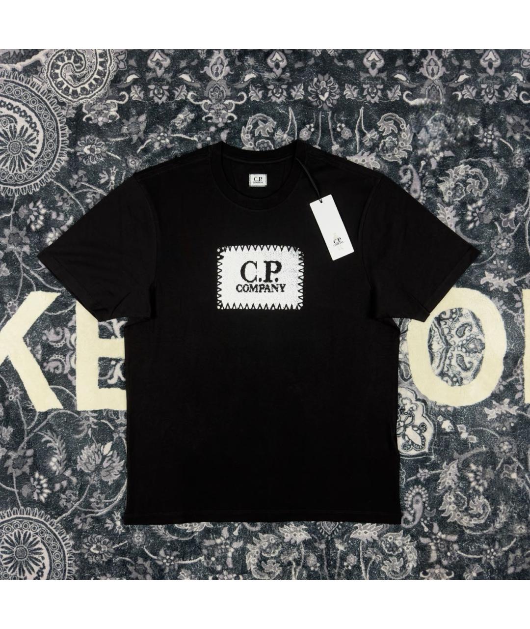 CP COMPANY Черная хлопковая футболка, фото 6