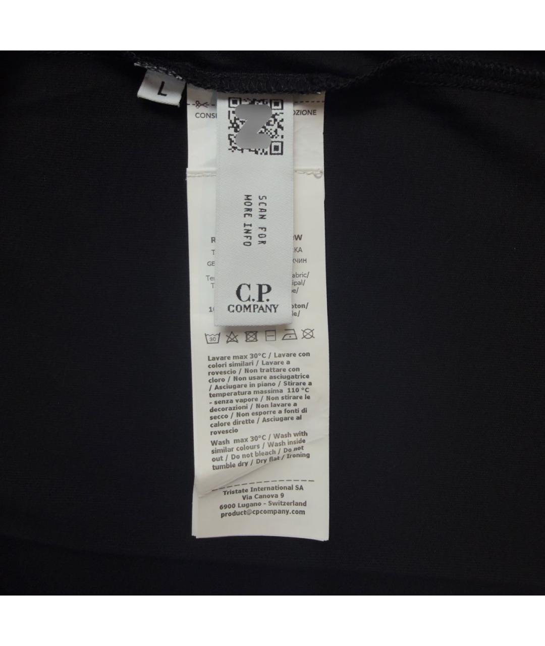 CP COMPANY Черная хлопковая футболка, фото 5