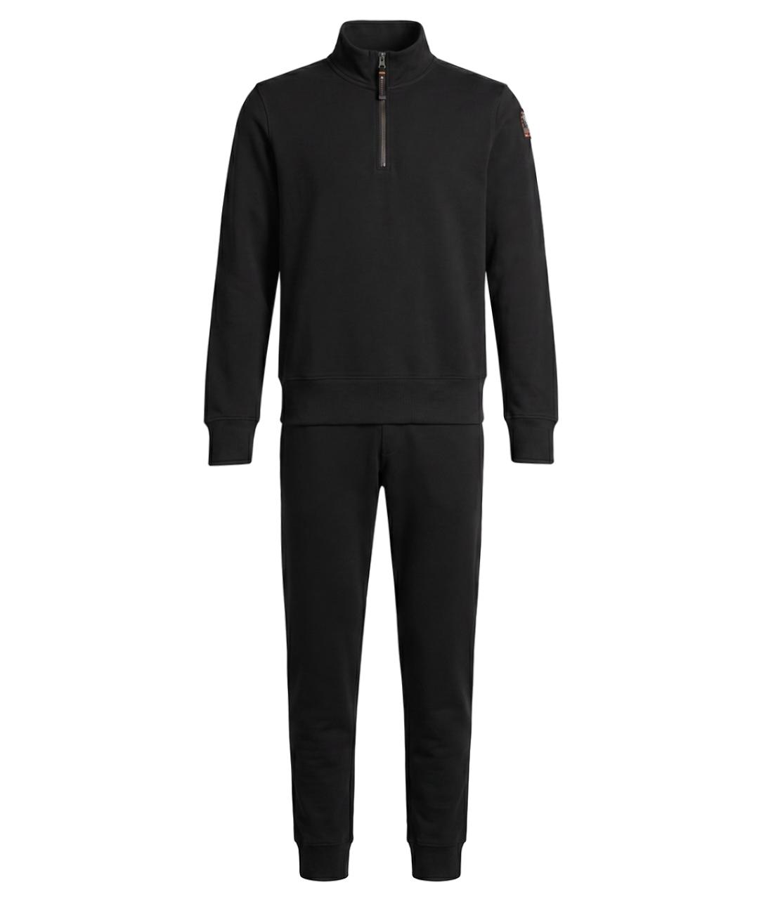 PARAJUMPERS Черный хлопковый спортивный костюм, фото 1
