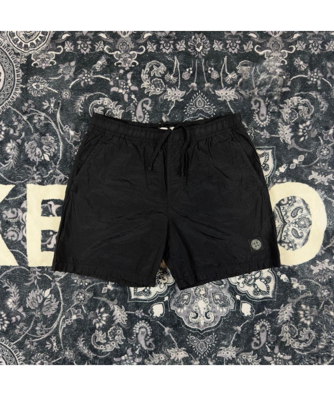 STONE ISLAND Черные шорты, фото 6