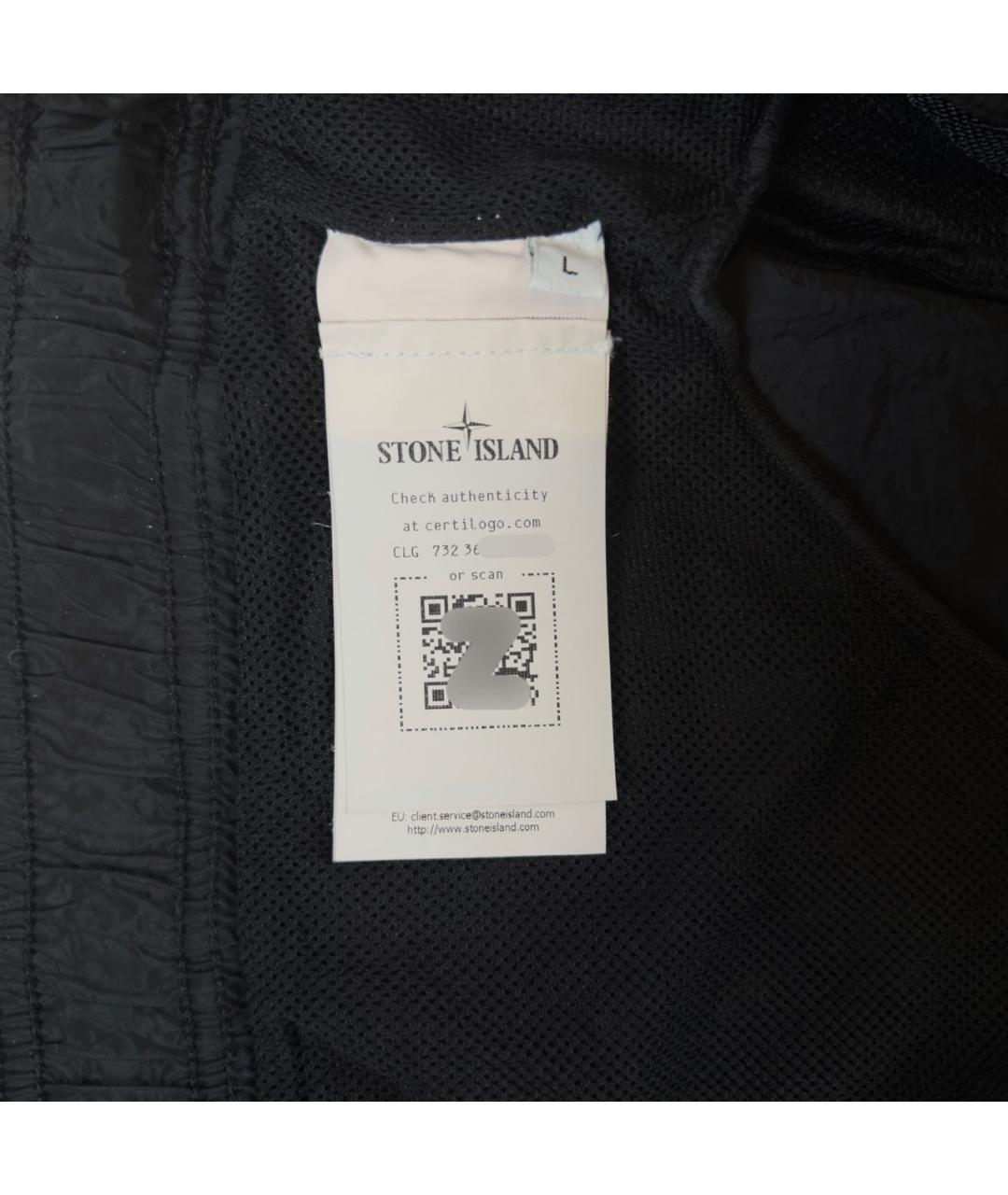 STONE ISLAND Черные шорты, фото 5