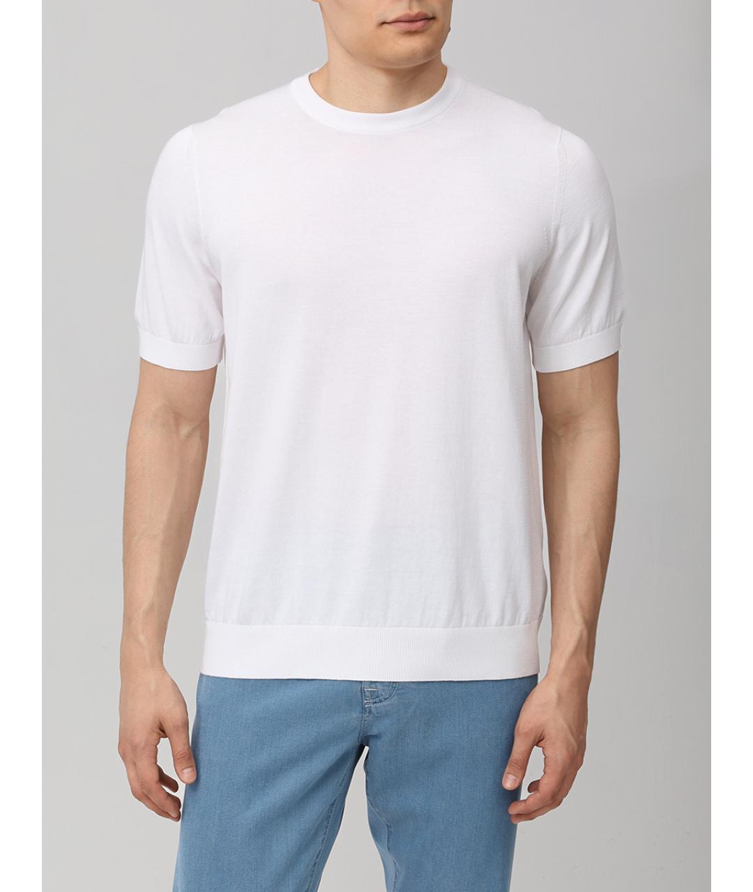 SVEVO Белая хлопковая футболка, фото 4