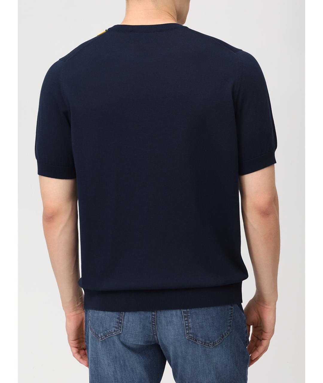 SVEVO Синяя хлопковая футболка, фото 3