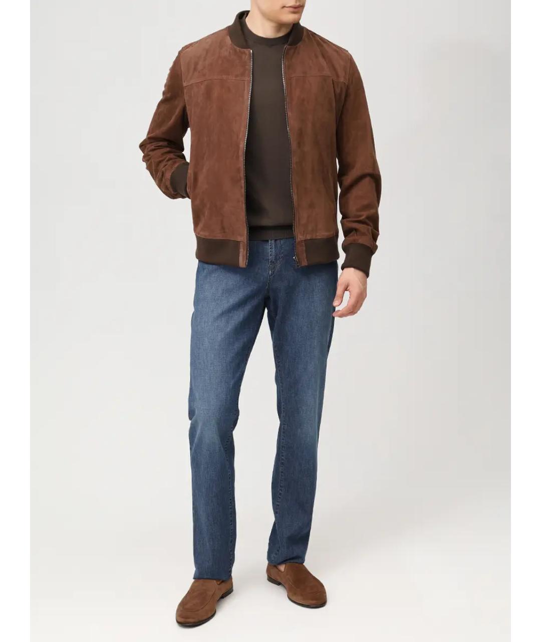 SVEVO Коричневая хлопковая футболка, фото 2