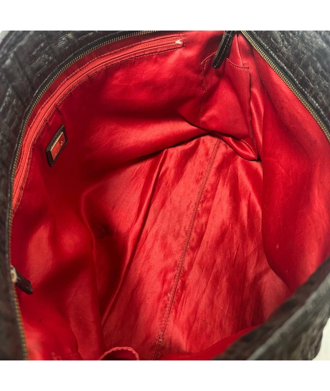 FENDI Черная сумка с короткими ручками, фото 4