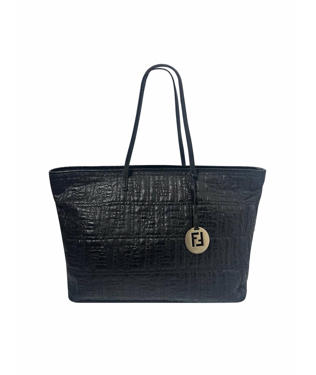 FENDI Черная сумка с короткими ручками, фото 1