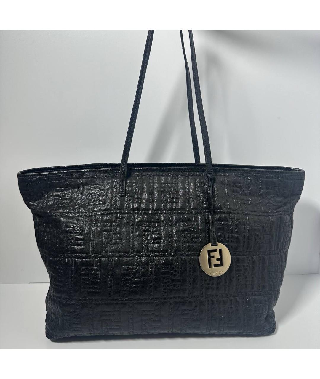 FENDI Черная сумка с короткими ручками, фото 9