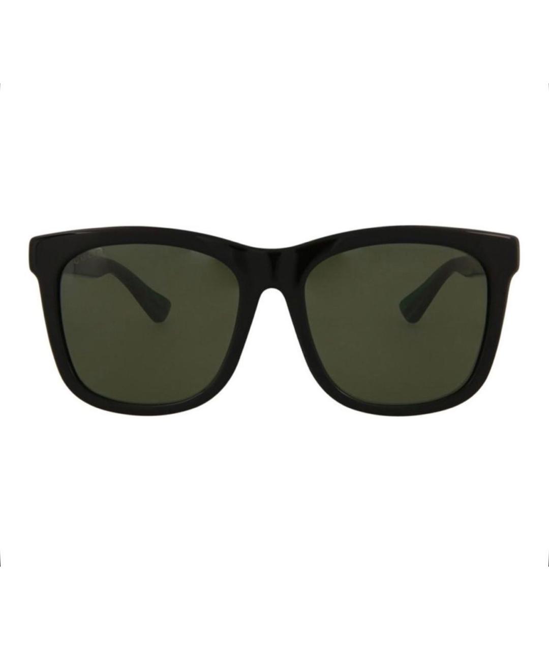 GUCCI Черные пластиковые солнцезащитные очки, фото 1