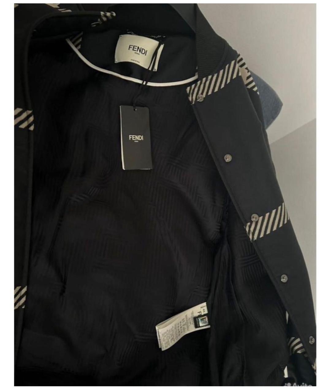 FENDI Черная куртка, фото 4