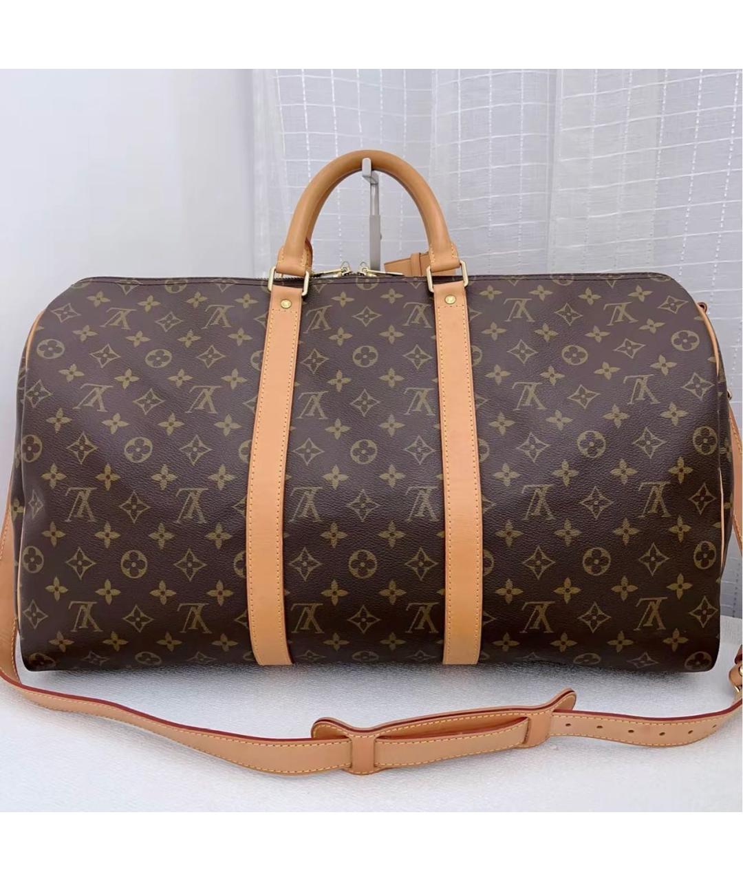 LOUIS VUITTON Коричневая дорожная/спортивная сумка, фото 2