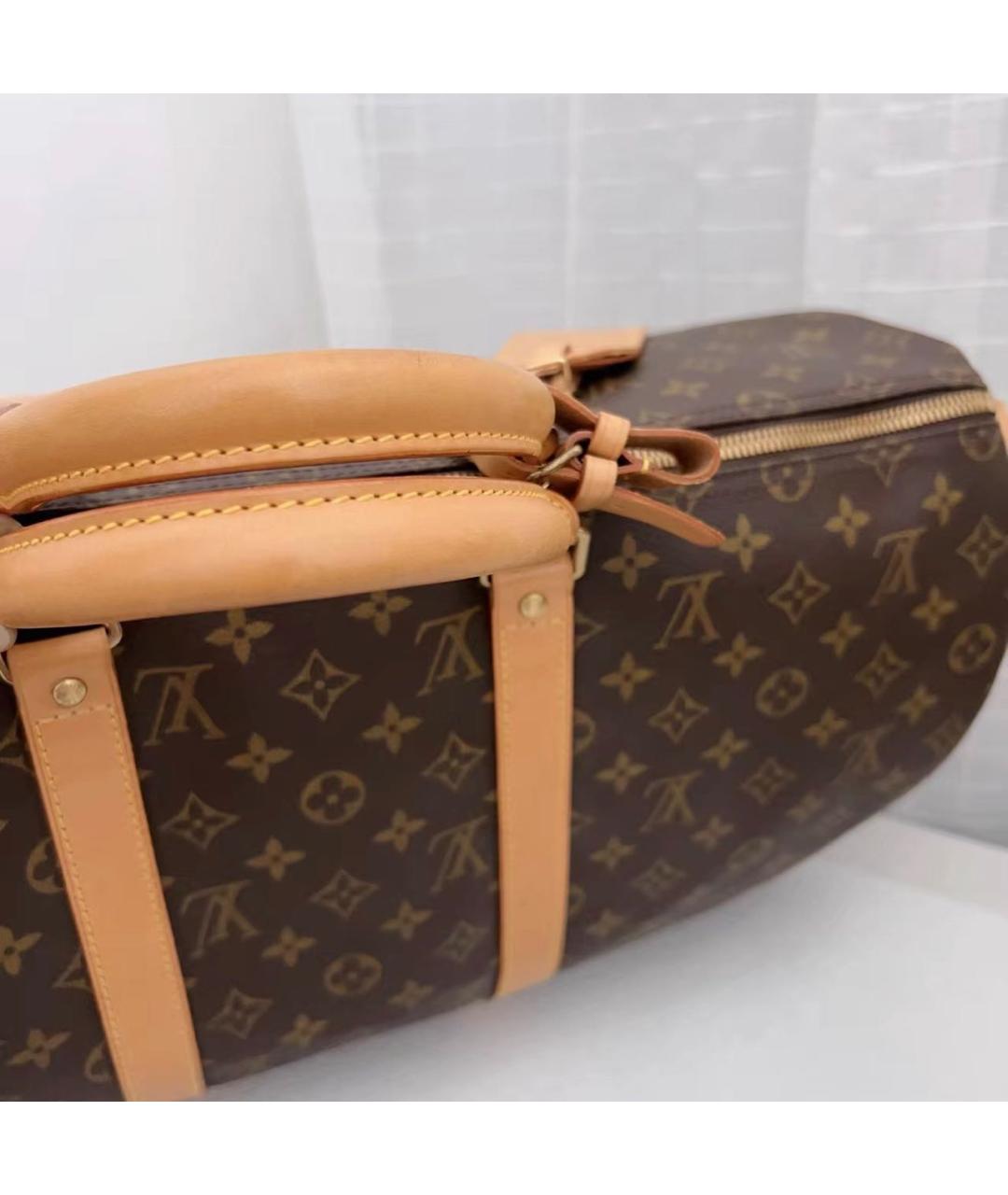 LOUIS VUITTON Коричневая дорожная/спортивная сумка, фото 6