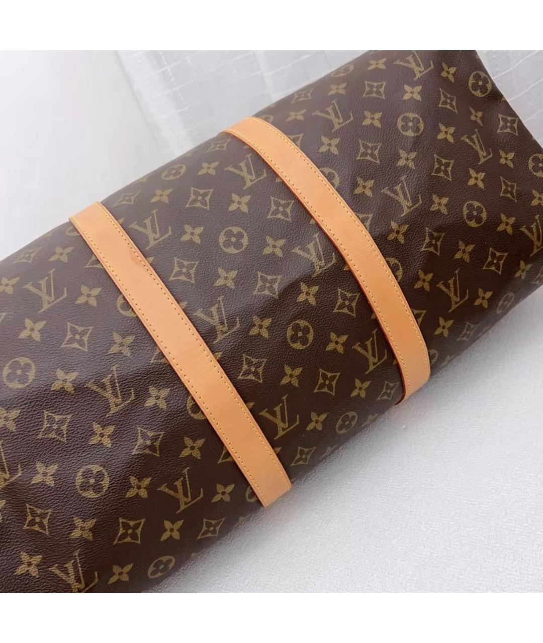 LOUIS VUITTON Коричневая дорожная/спортивная сумка, фото 3