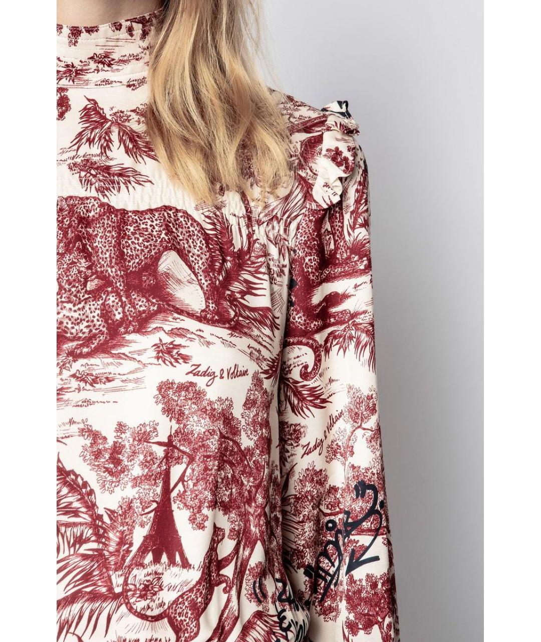 ZADIG & VOLTAIRE Мульти вискозное коктейльное платье, фото 5