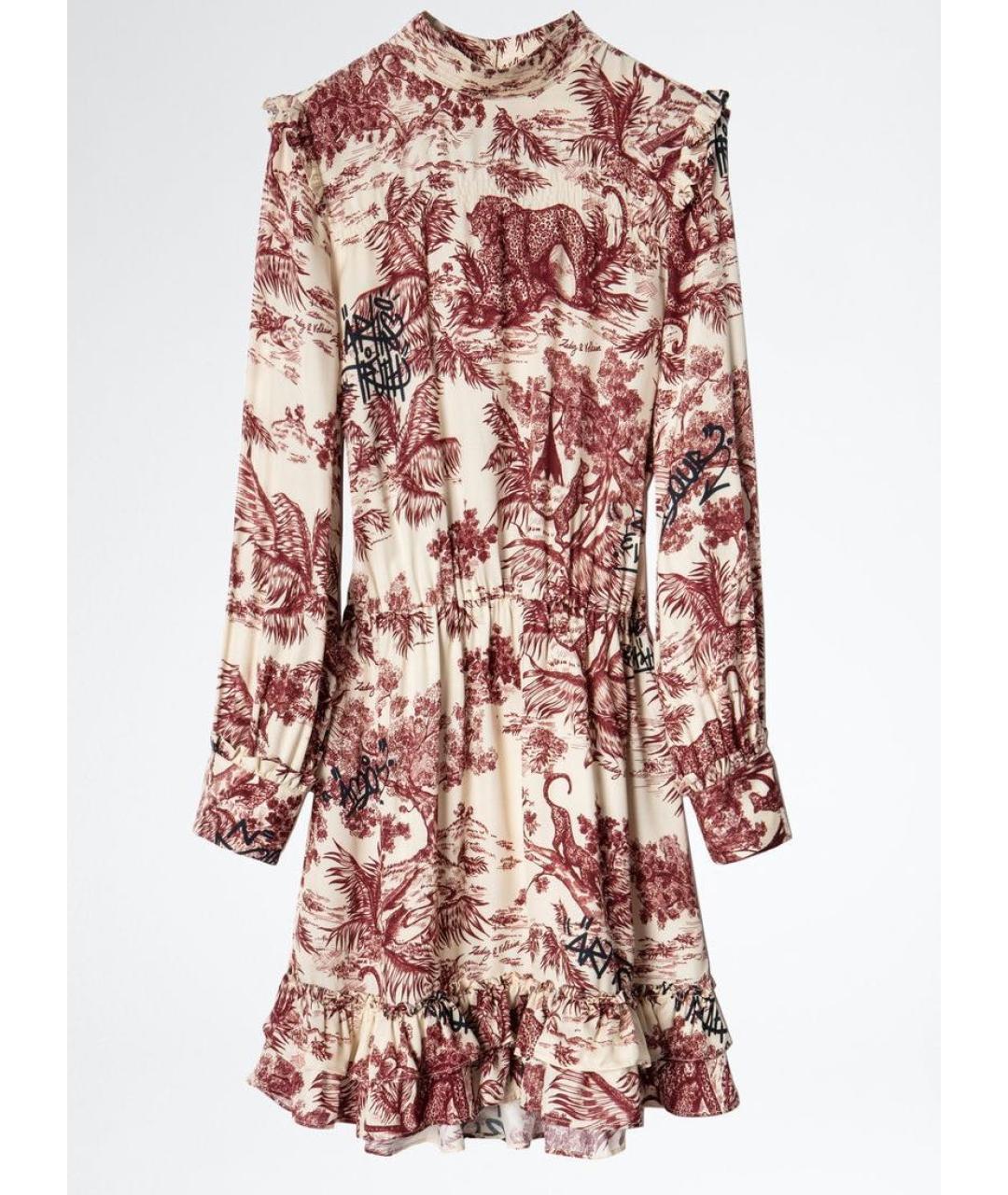 ZADIG & VOLTAIRE Мульти вискозное коктейльное платье, фото 8