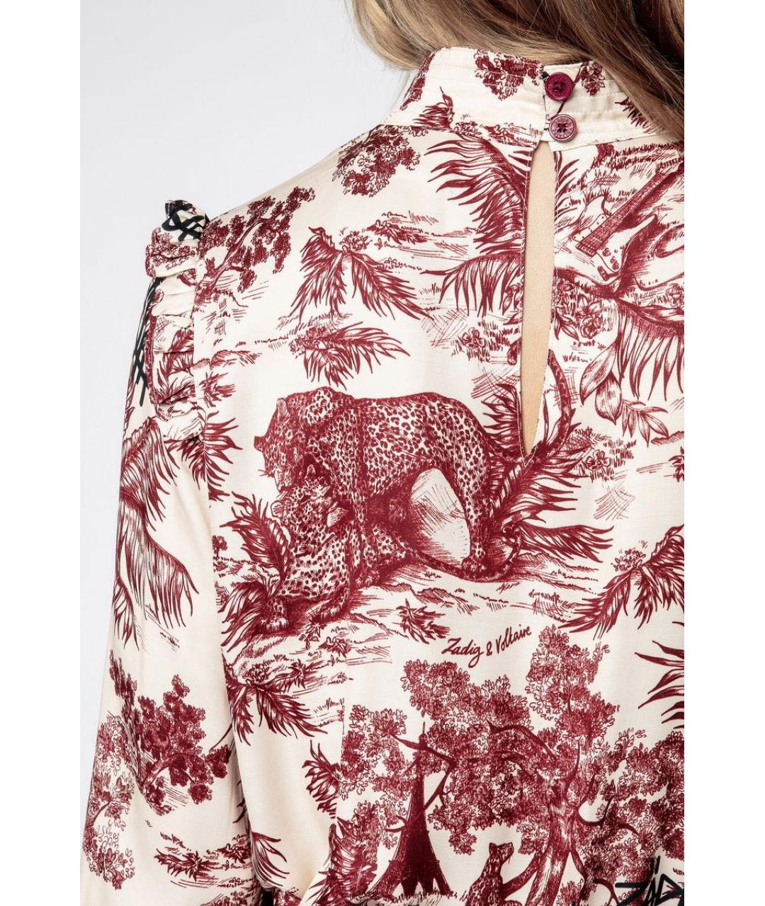 ZADIG & VOLTAIRE Мульти вискозное коктейльное платье, фото 4