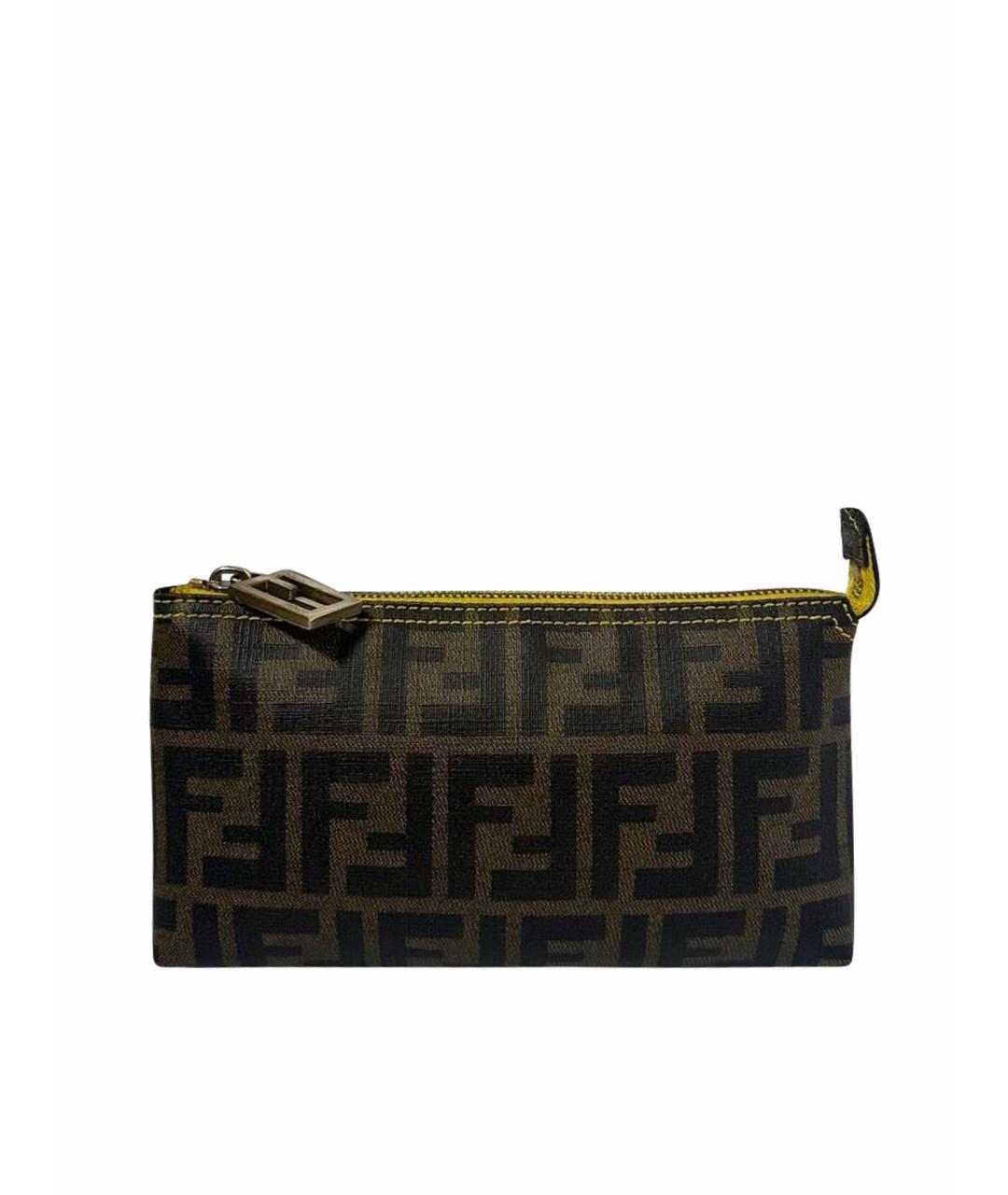 FENDI Коричневая сумка с короткими ручками, фото 7