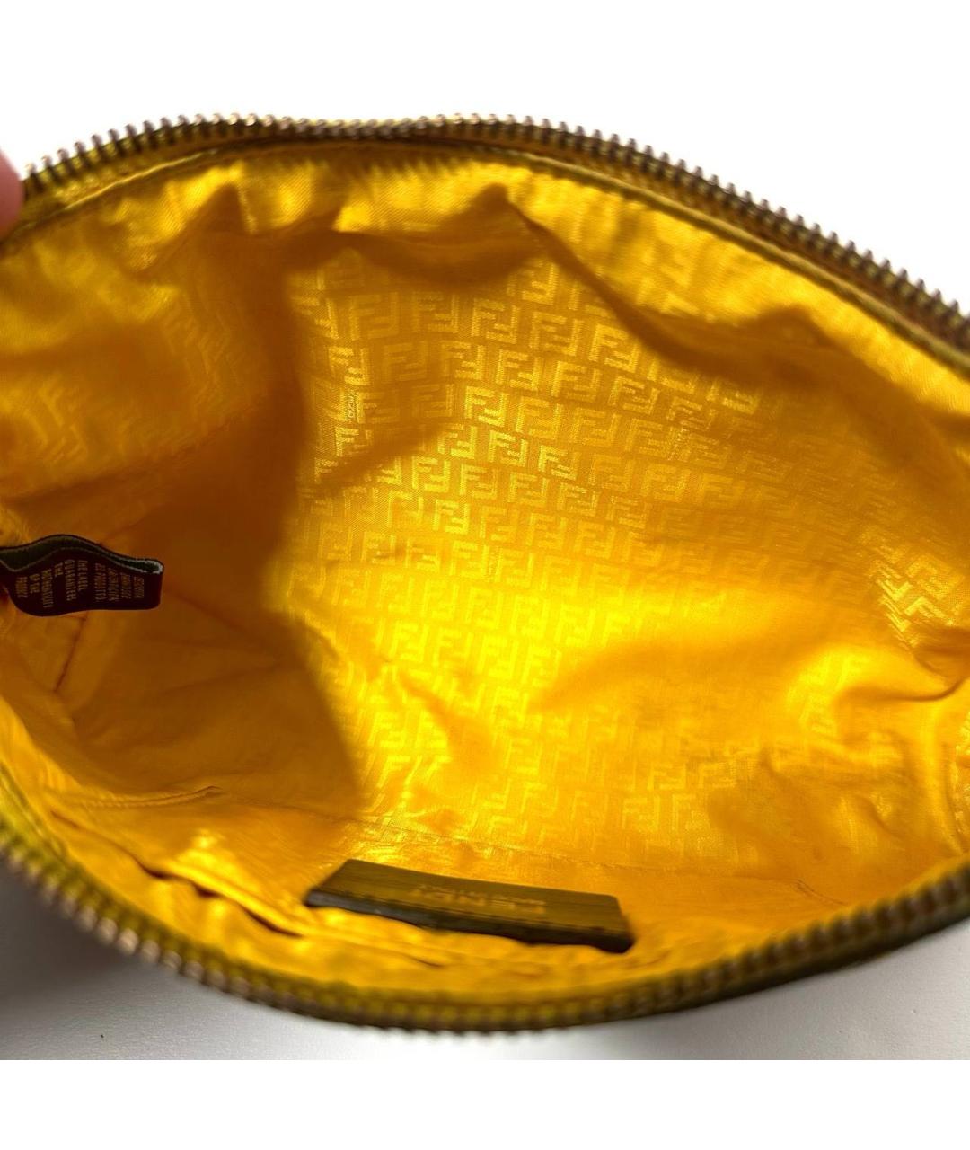 FENDI Коричневая сумка с короткими ручками, фото 4