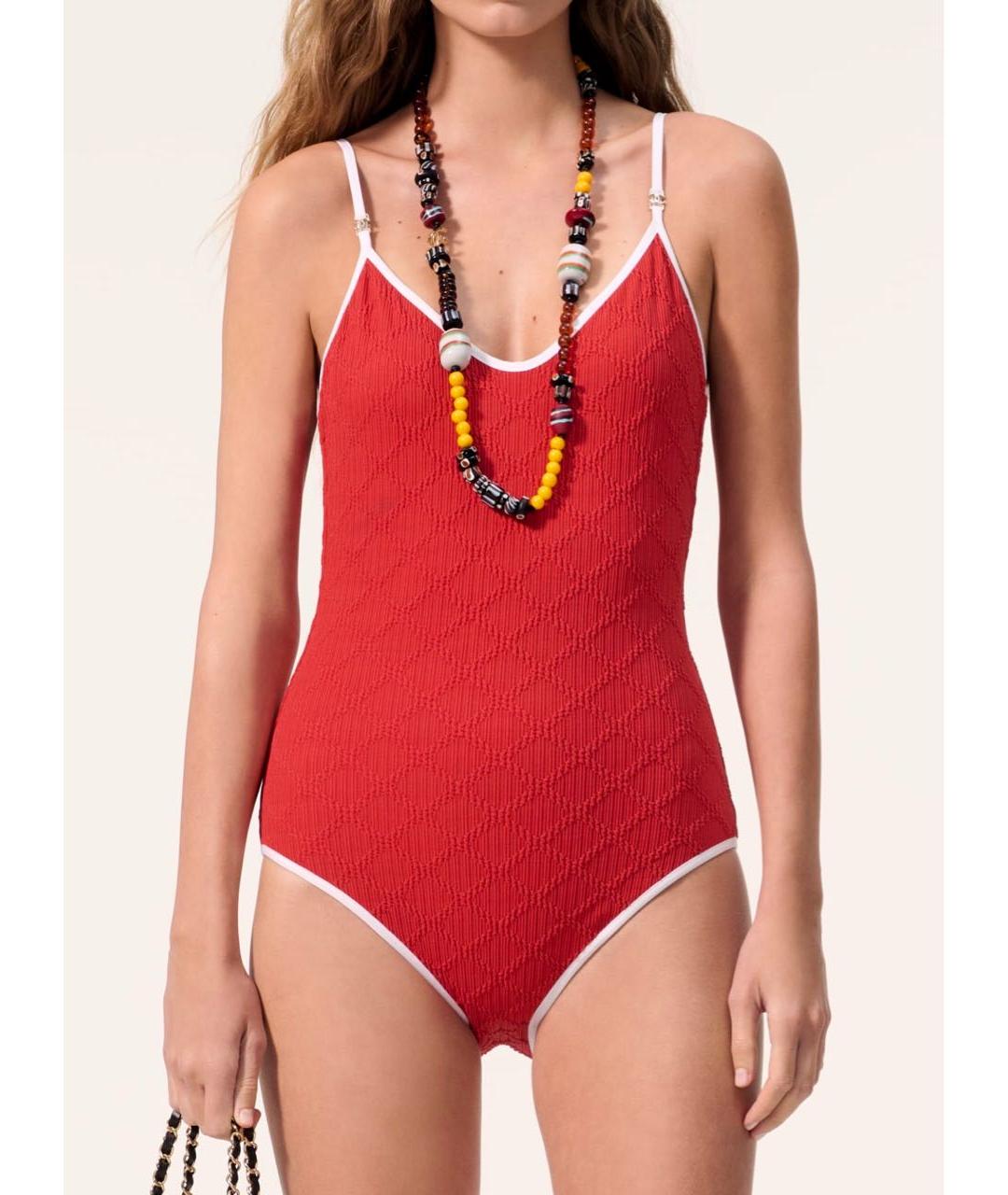 CHANEL Красный купальник, фото 6