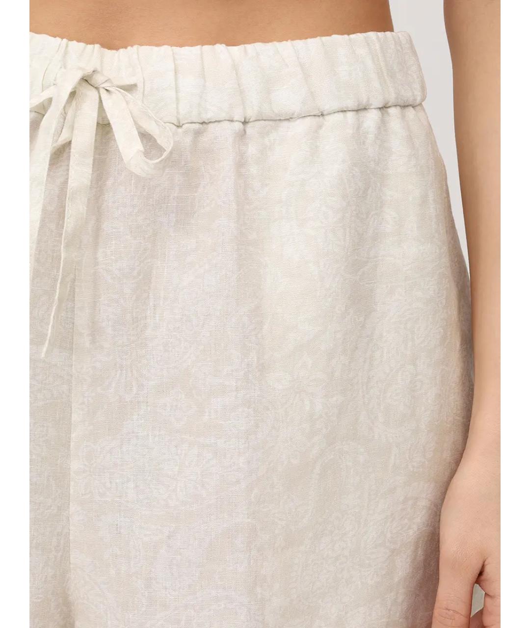 PAUL & SHARK Бежевые льняные шорты, фото 5