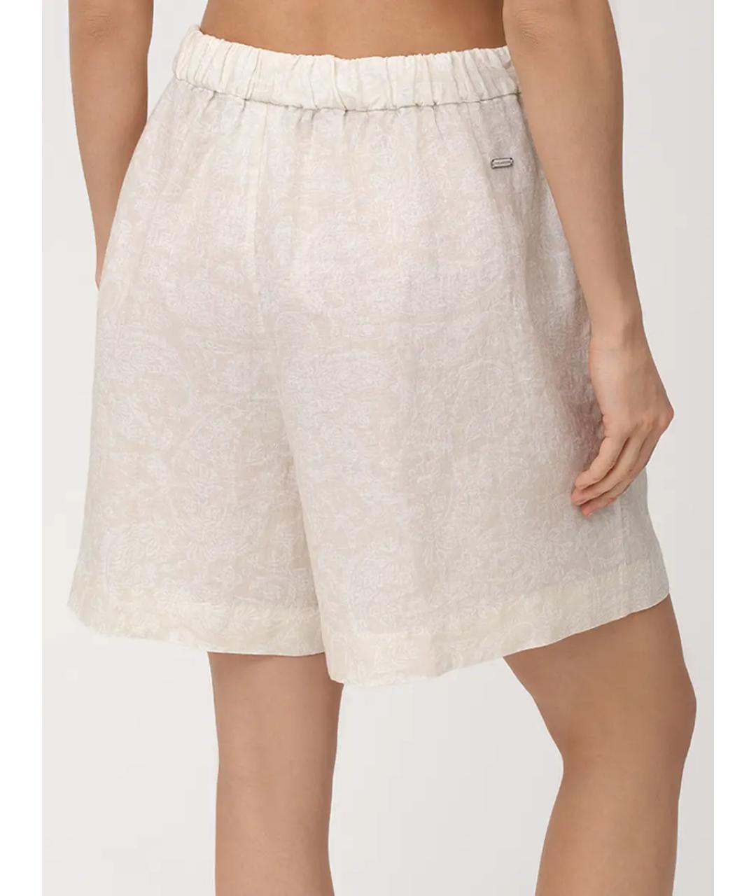 PAUL & SHARK Бежевые льняные шорты, фото 3