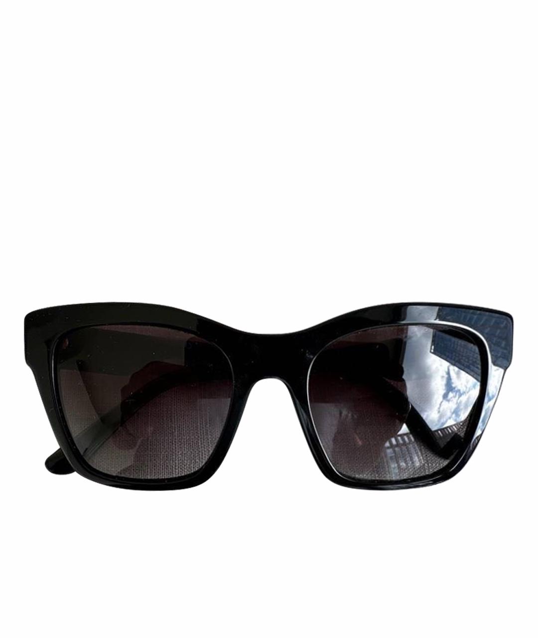 DOLCE&GABBANA Черные пластиковые солнцезащитные очки, фото 1