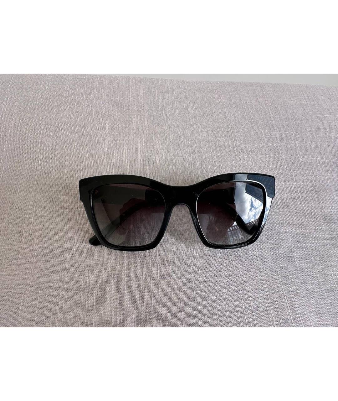 DOLCE&GABBANA Черные пластиковые солнцезащитные очки, фото 5