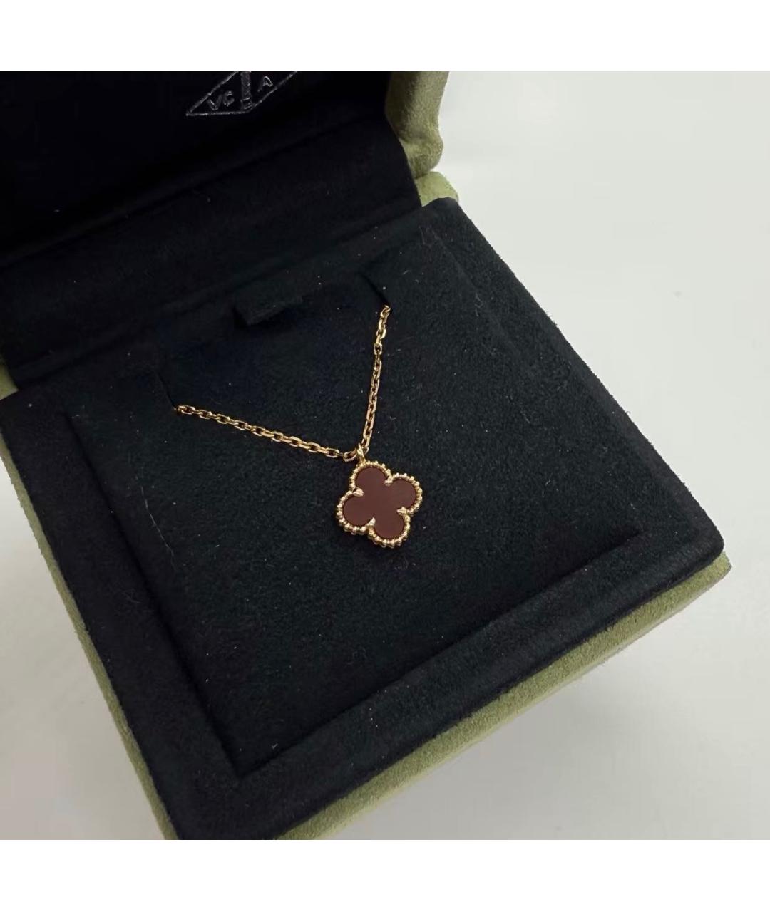 VAN CLEEF & ARPELS Бордовая подвеска, фото 5