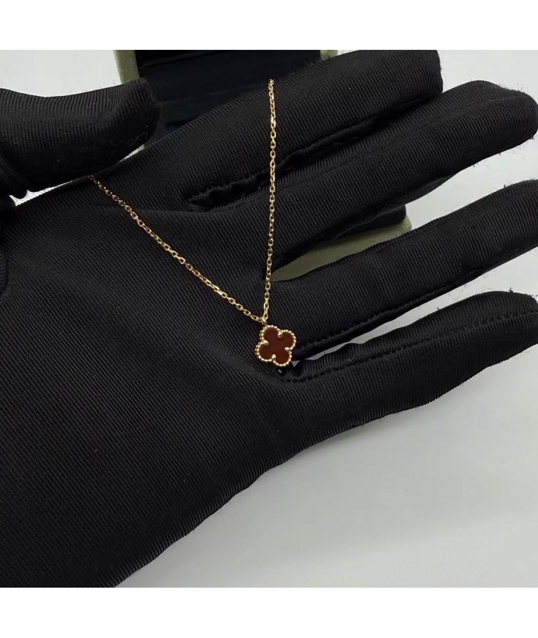 VAN CLEEF & ARPELS Бордовая подвеска, фото 4