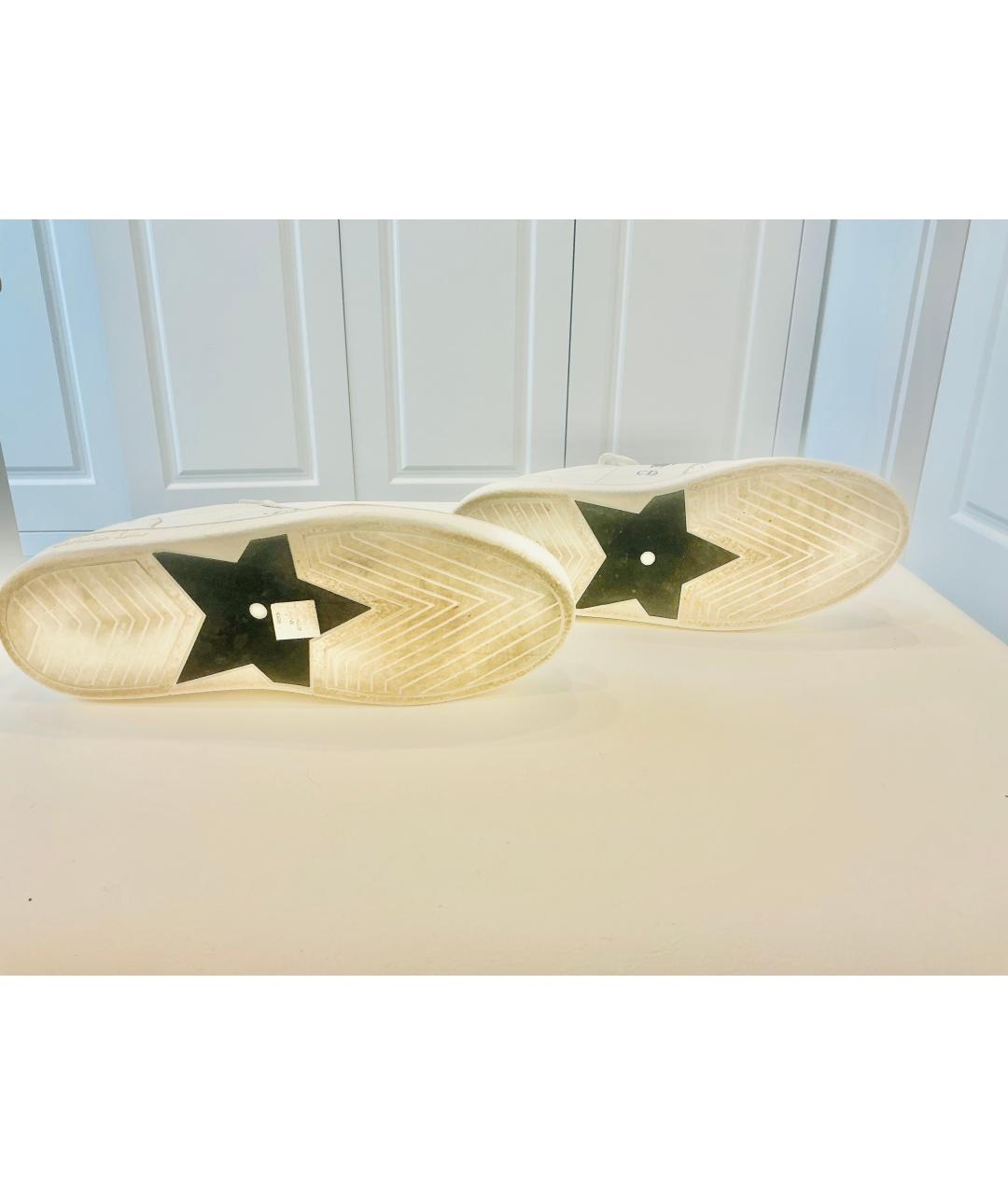 CHRISTIAN DIOR Белые кожаные кроссовки, фото 5