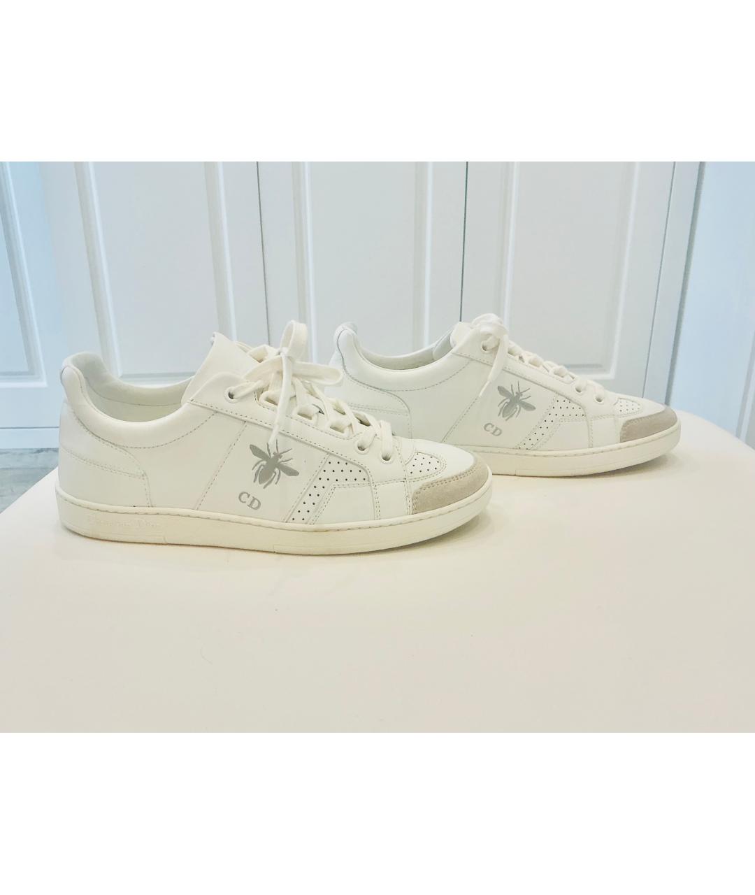 CHRISTIAN DIOR Белые кожаные кроссовки, фото 7