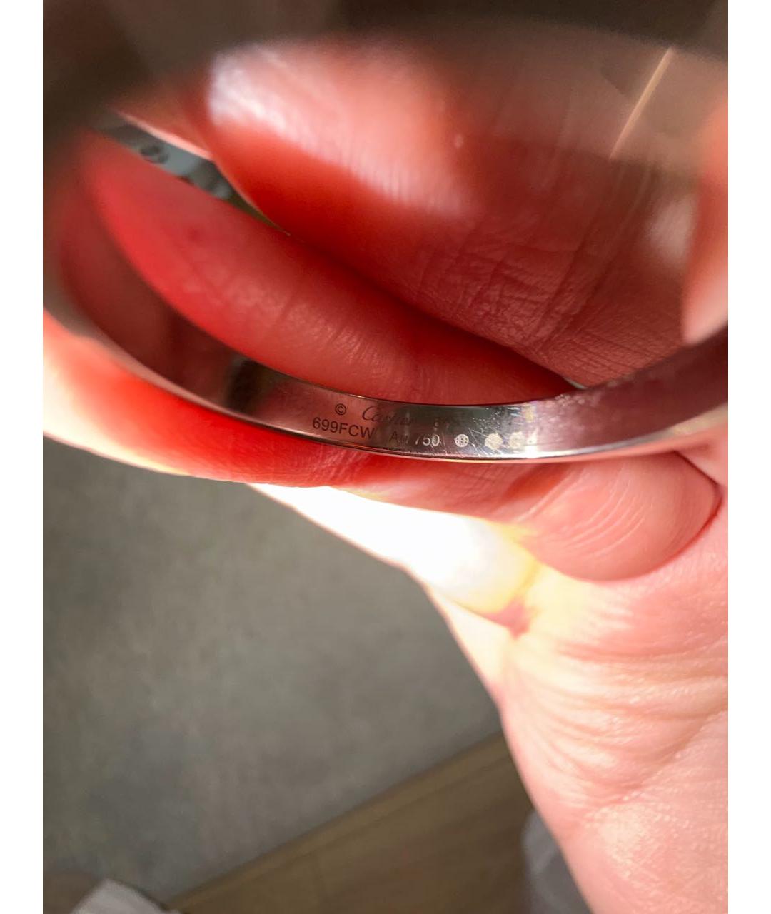 CARTIER Серебряное кольцо из белого золота, фото 4