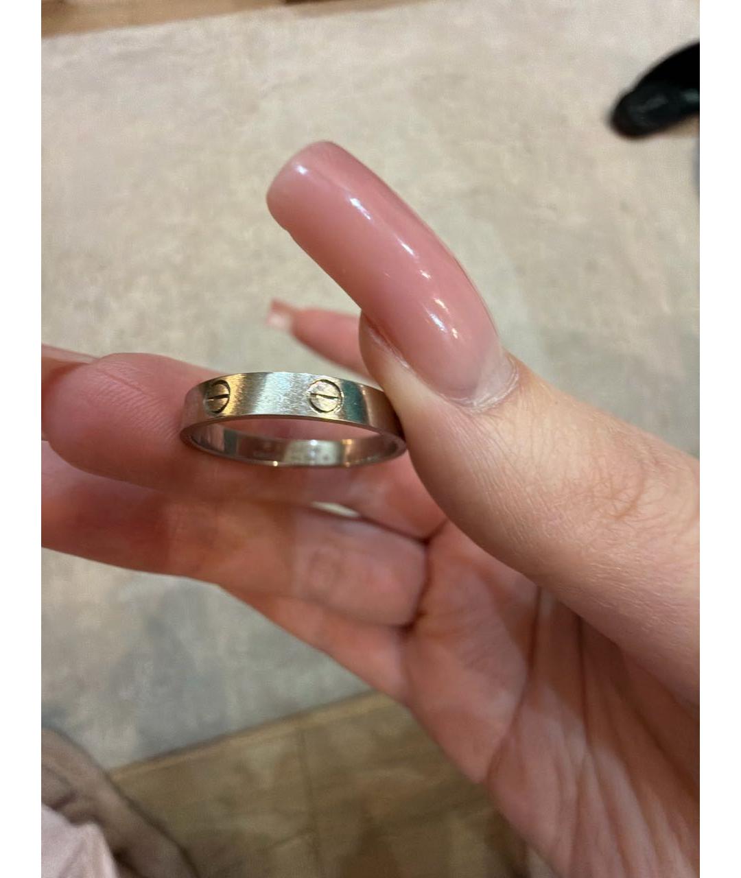 CARTIER Серебряное кольцо из белого золота, фото 5