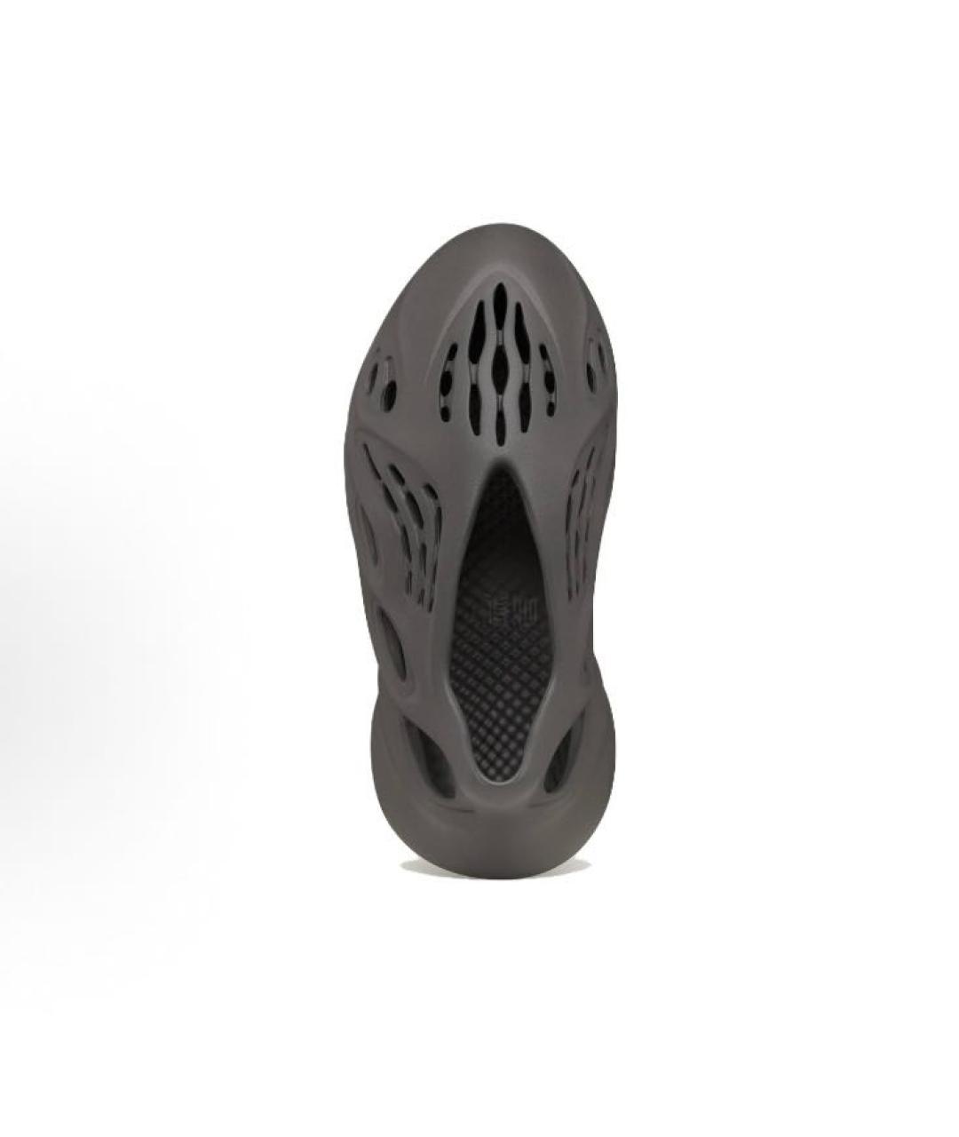 ADIDAS YEEZY Черные резиновые низкие кроссовки / кеды, фото 4