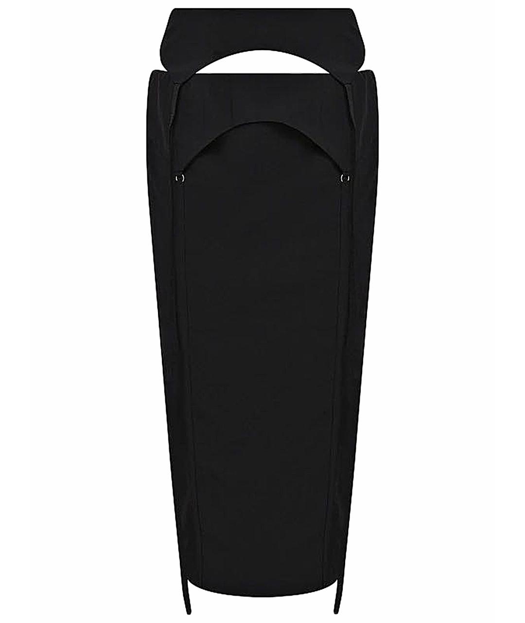 JACQUEMUS Черная полиамидовая юбка миди, фото 1