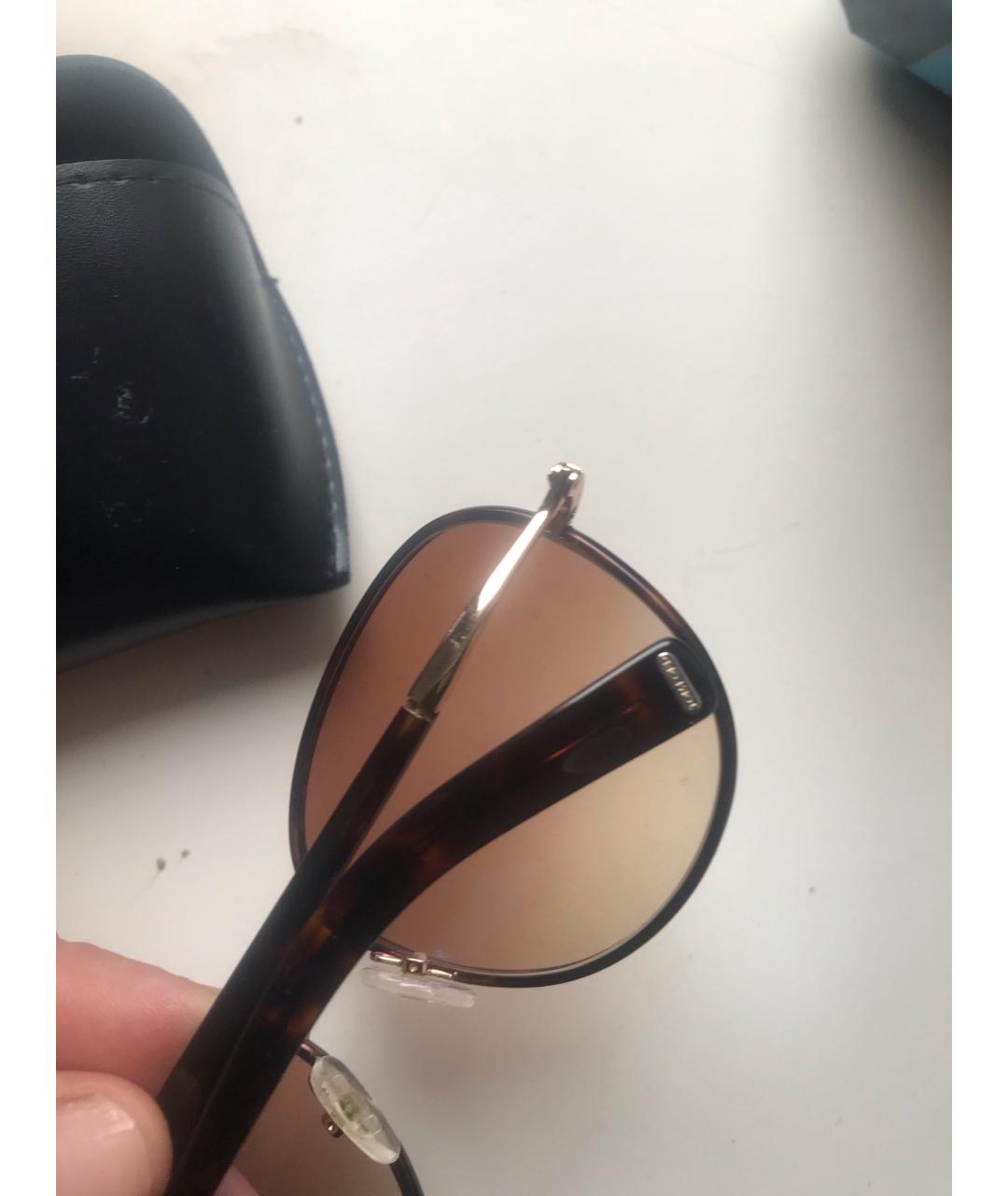 TOM FORD Коричневые пластиковые солнцезащитные очки, фото 2