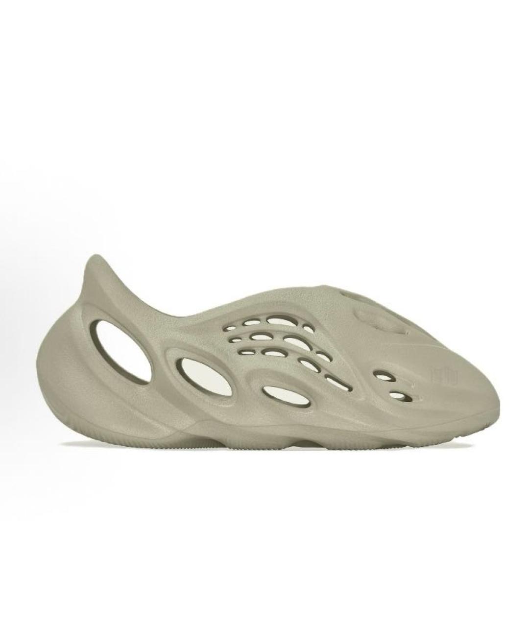 ADIDAS YEEZY Бежевые резиновые кроссовки, фото 6