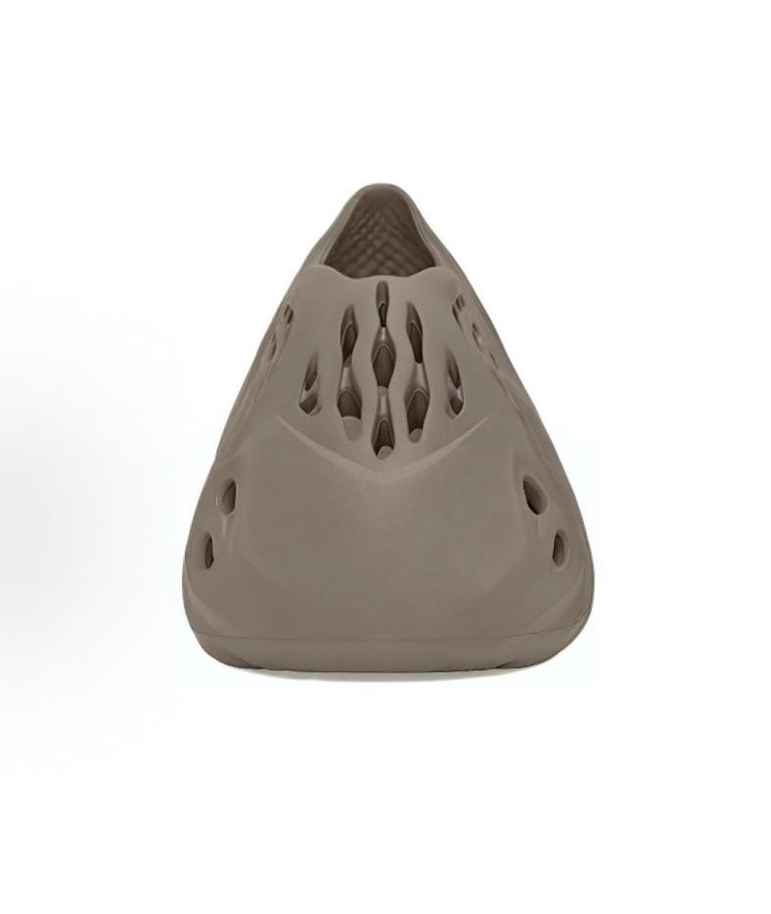 ADIDAS YEEZY Коричневые резиновые кроссовки, фото 3