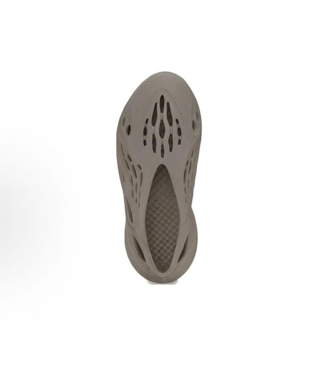 ADIDAS YEEZY Коричневые резиновые кроссовки, фото 4