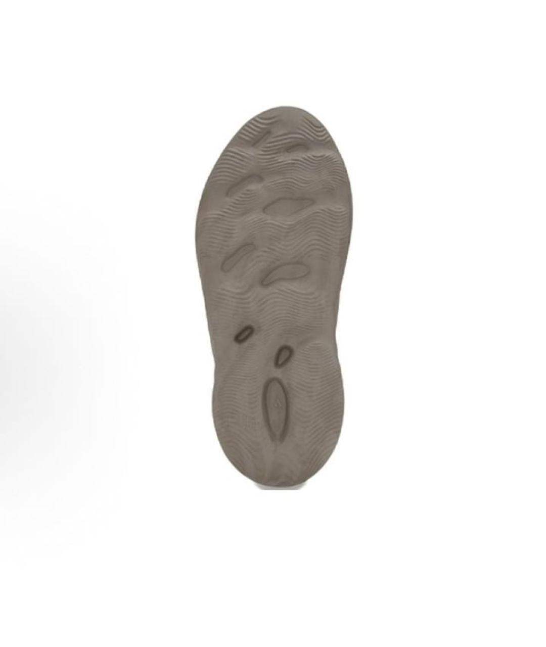 ADIDAS YEEZY Коричневые резиновые кроссовки, фото 5