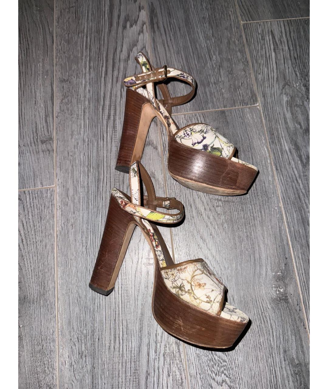 GUCCI Кожаные сандалии, фото 3