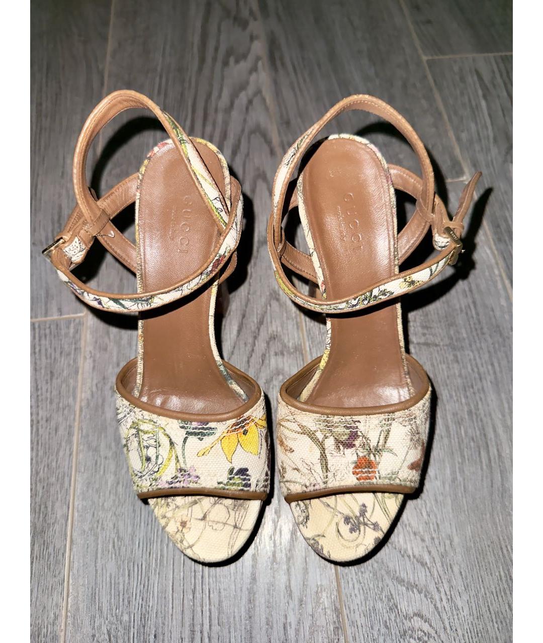 GUCCI Кожаные сандалии, фото 6