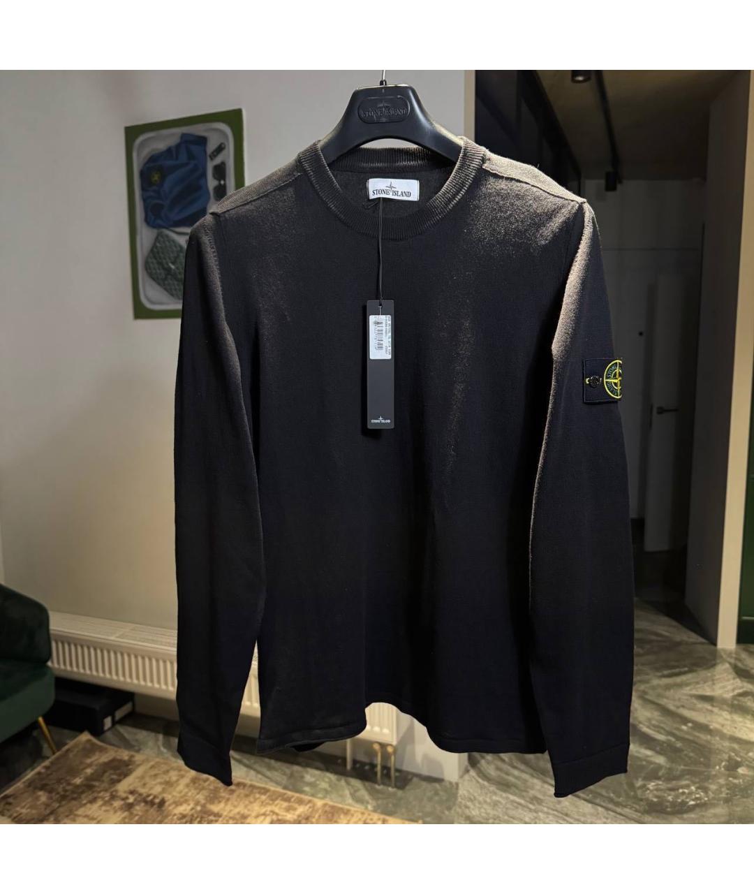 STONE ISLAND Черный джемпер / свитер, фото 5