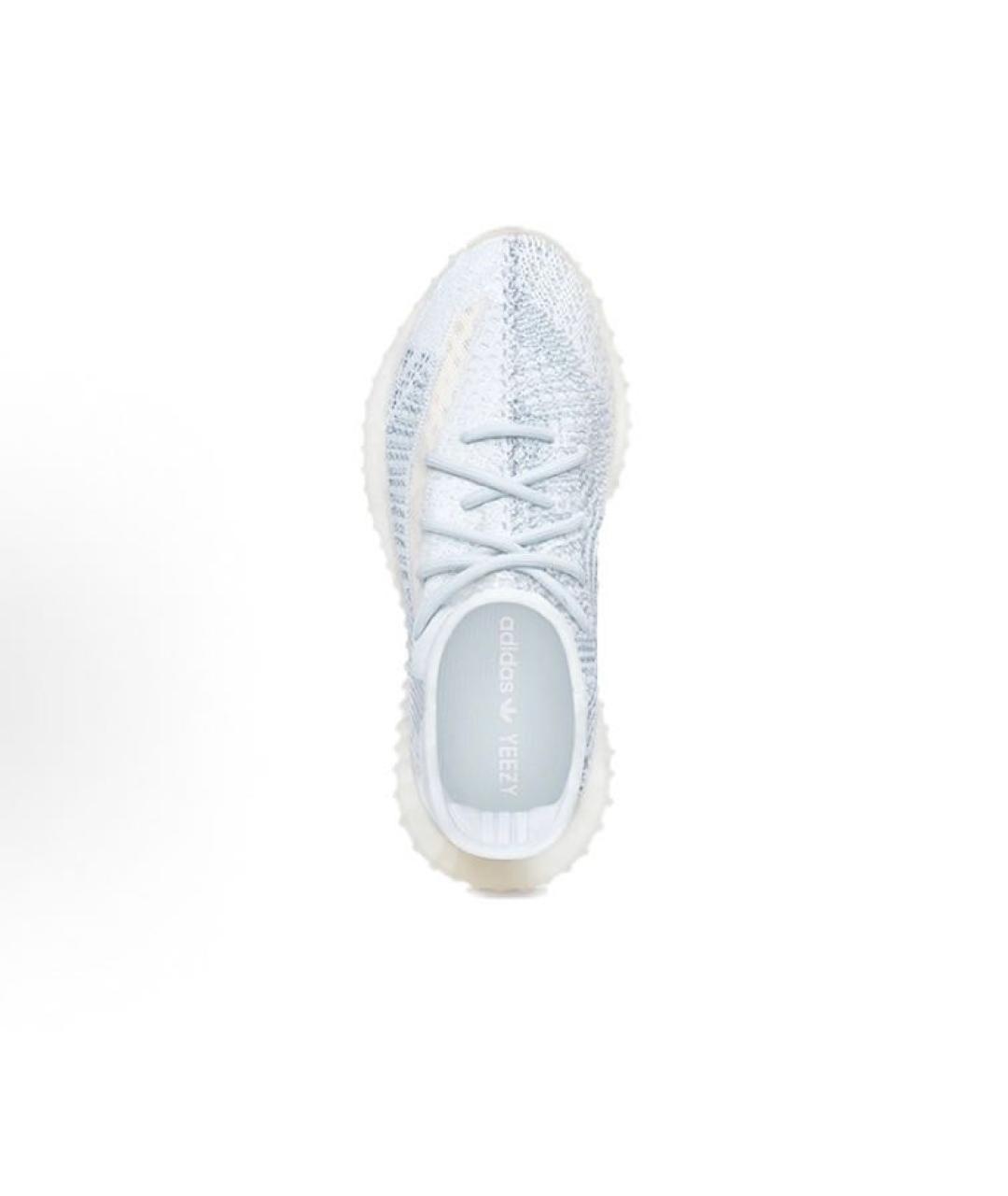 ADIDAS YEEZY Голубые текстильные низкие кроссовки / кеды, фото 3