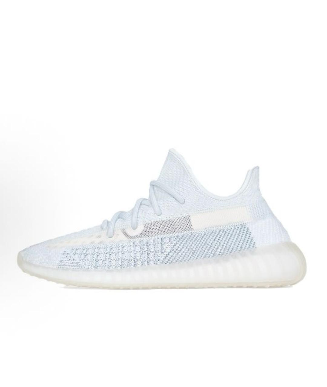 ADIDAS YEEZY Голубые текстильные низкие кроссовки / кеды, фото 2