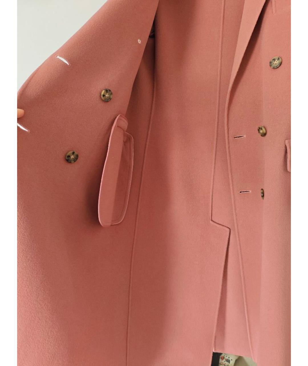 WEEKEND MAX MARA Коралловое шерстяное пальто, фото 6