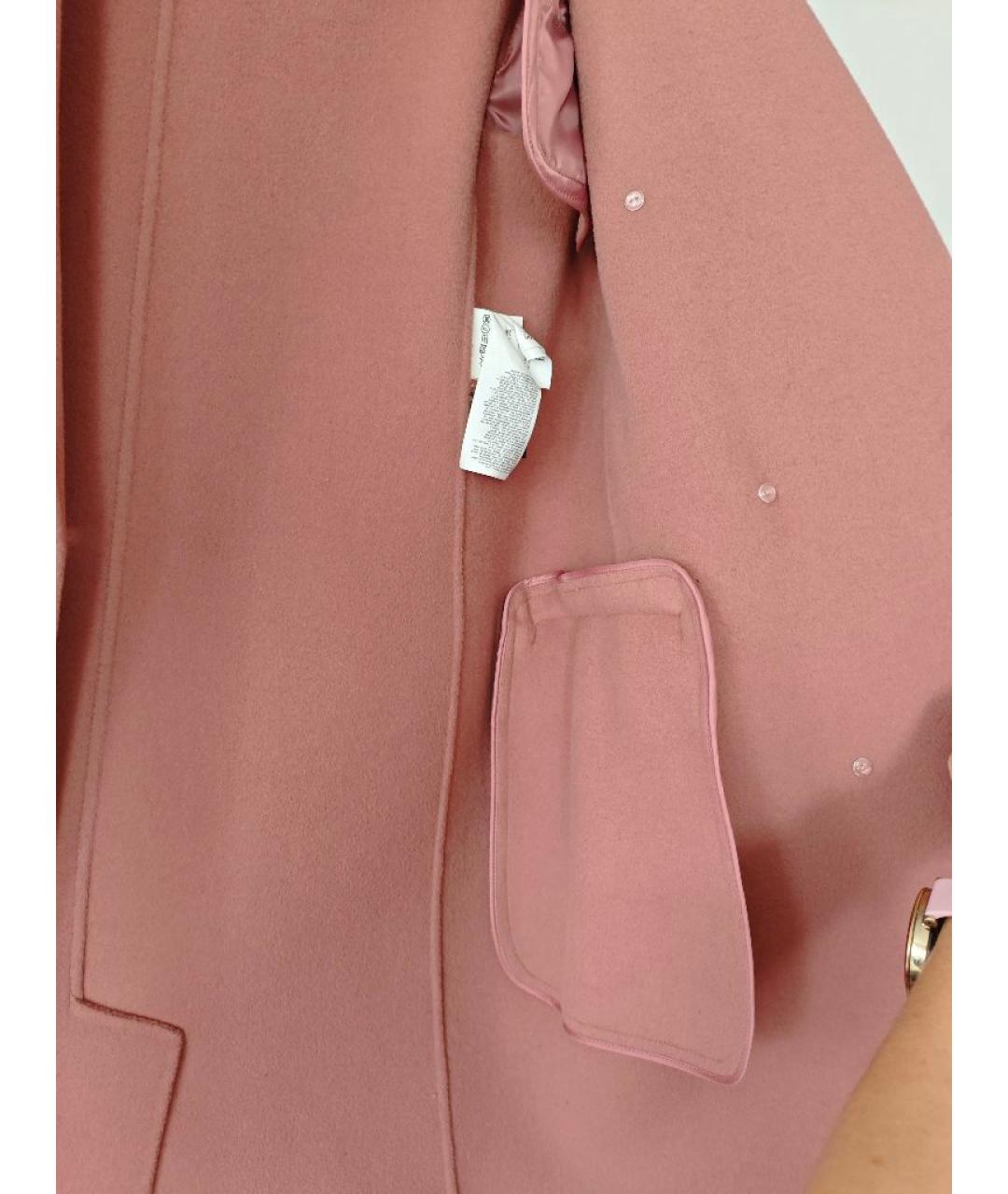 WEEKEND MAX MARA Коралловое шерстяное пальто, фото 7